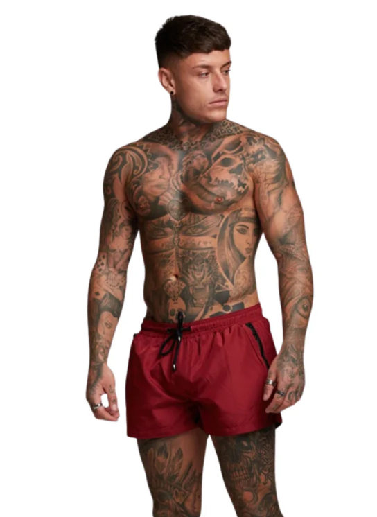 Pantaloncini da bagno con tasche a zip