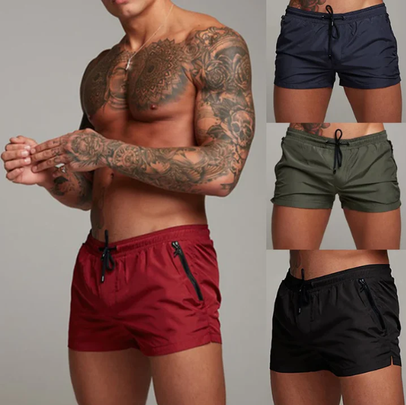 Pantaloncini da bagno con tasche a zip